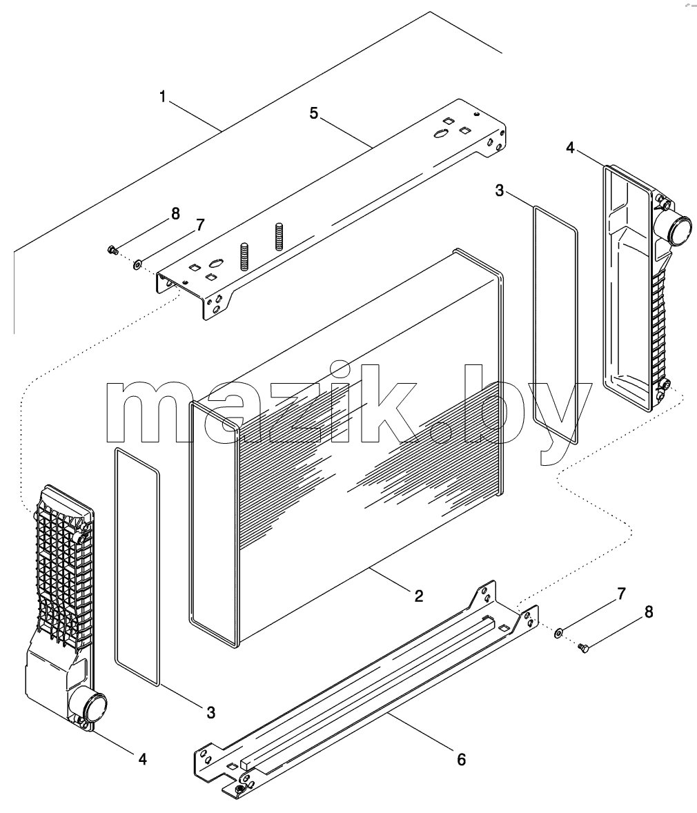 RADIATOR ASSEMBLY, MAGNUM 280, 310, AND 335