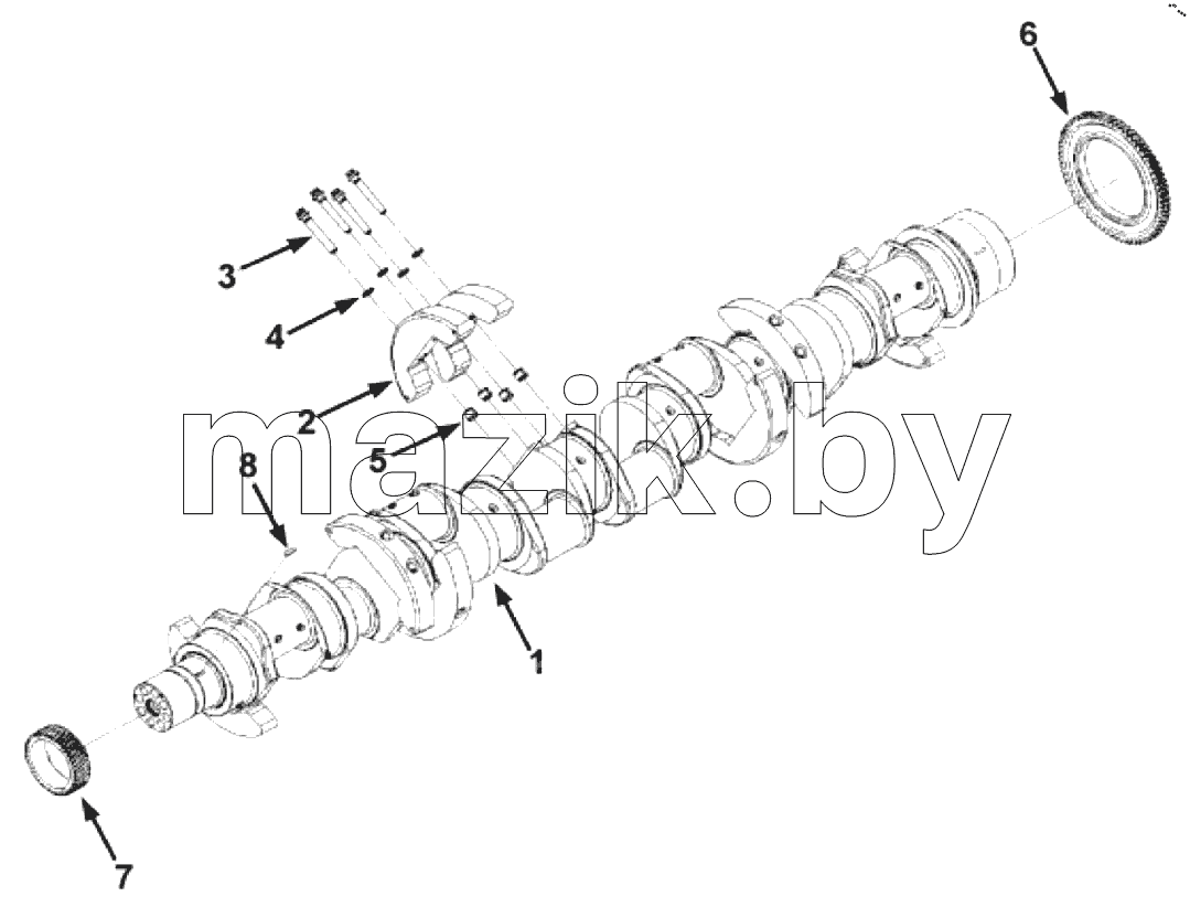  CRANKSHAFT, ENGINE BP6730