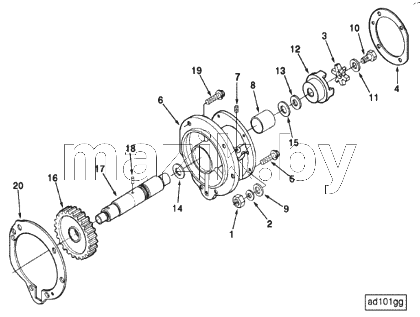  DRIVE, FUEL PUMP DP 1712