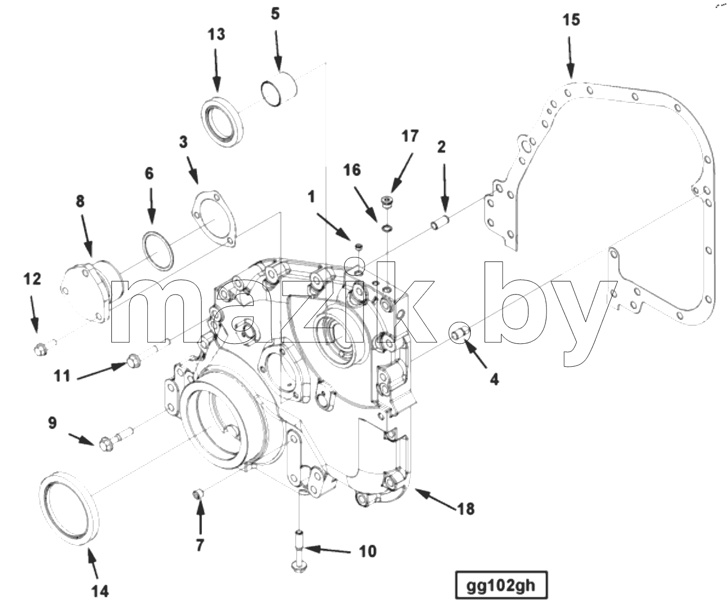  COVER, FRONT GEAR GG 1752