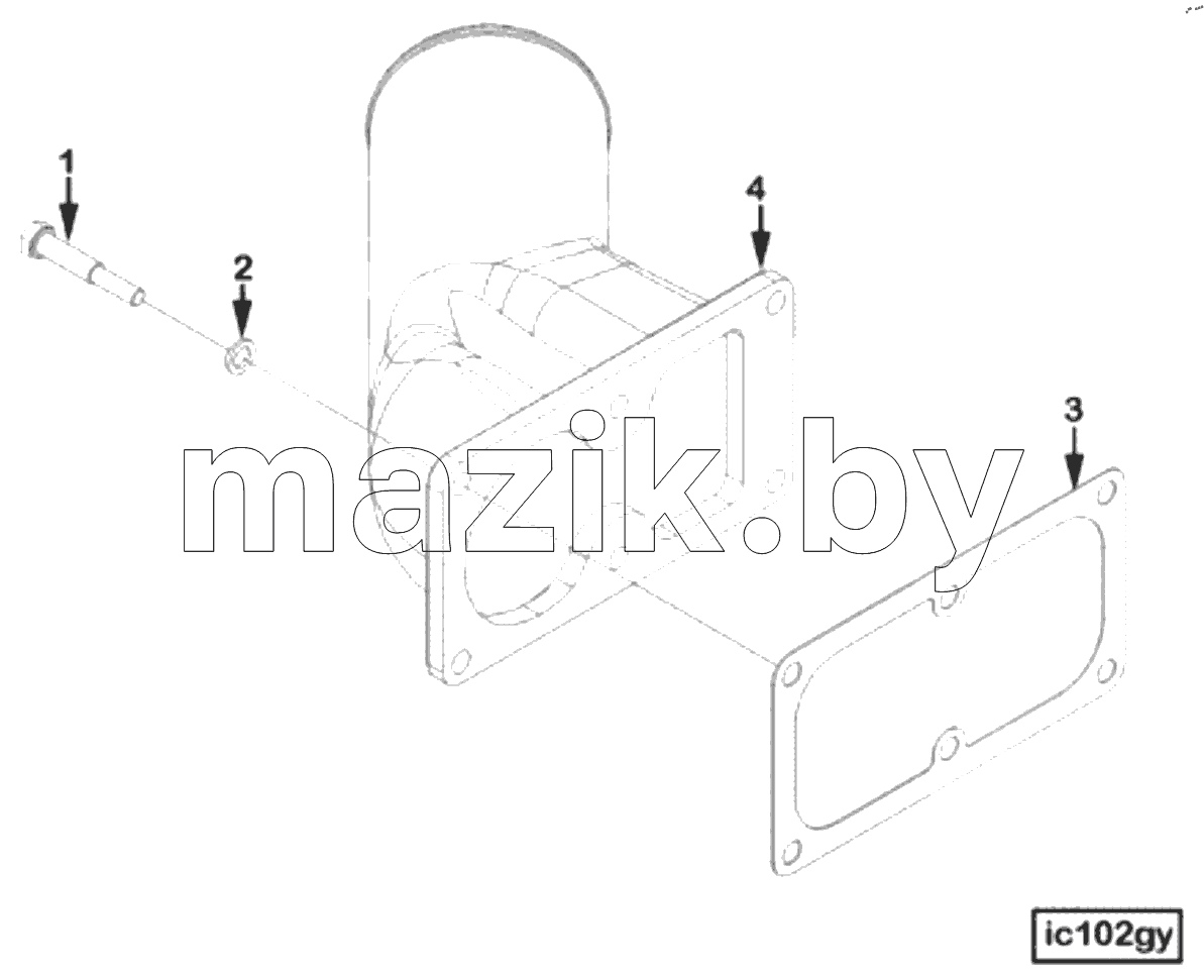  CONNECTION, AIR INTAKE IC 1125