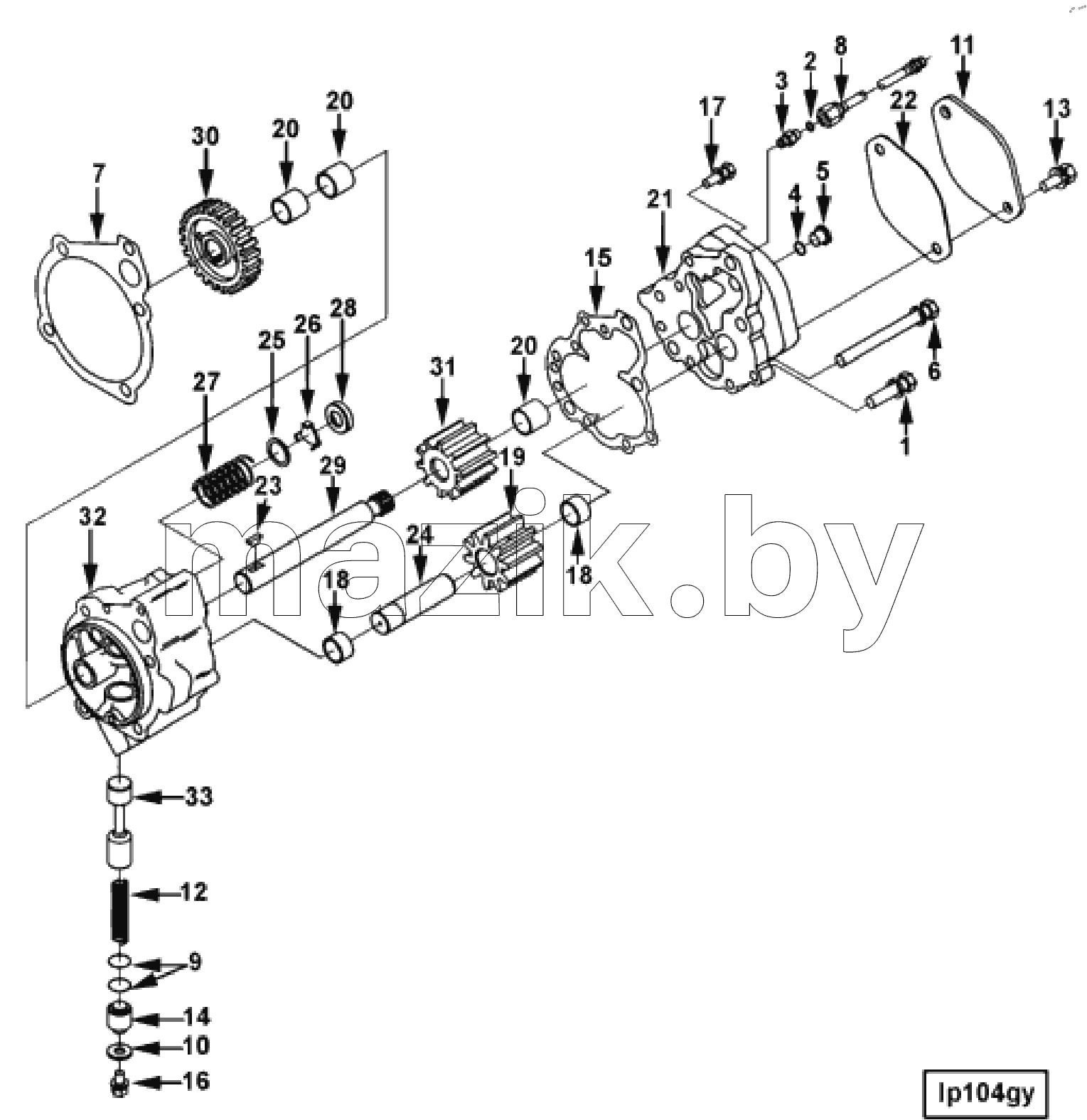  PUMP, LUBRICATING OIL LP 1726