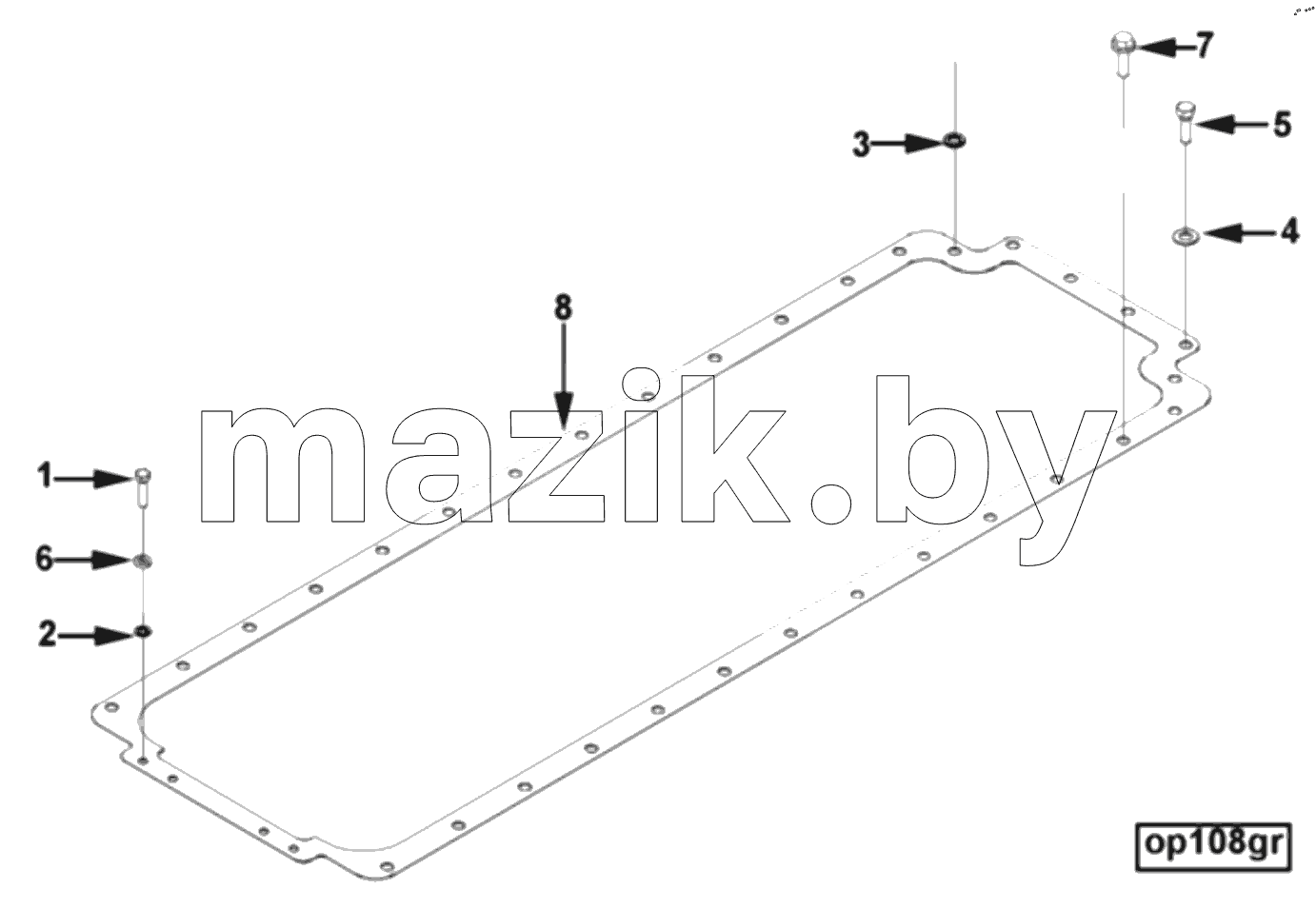  MOUNTING, OIL PAN OP 1795