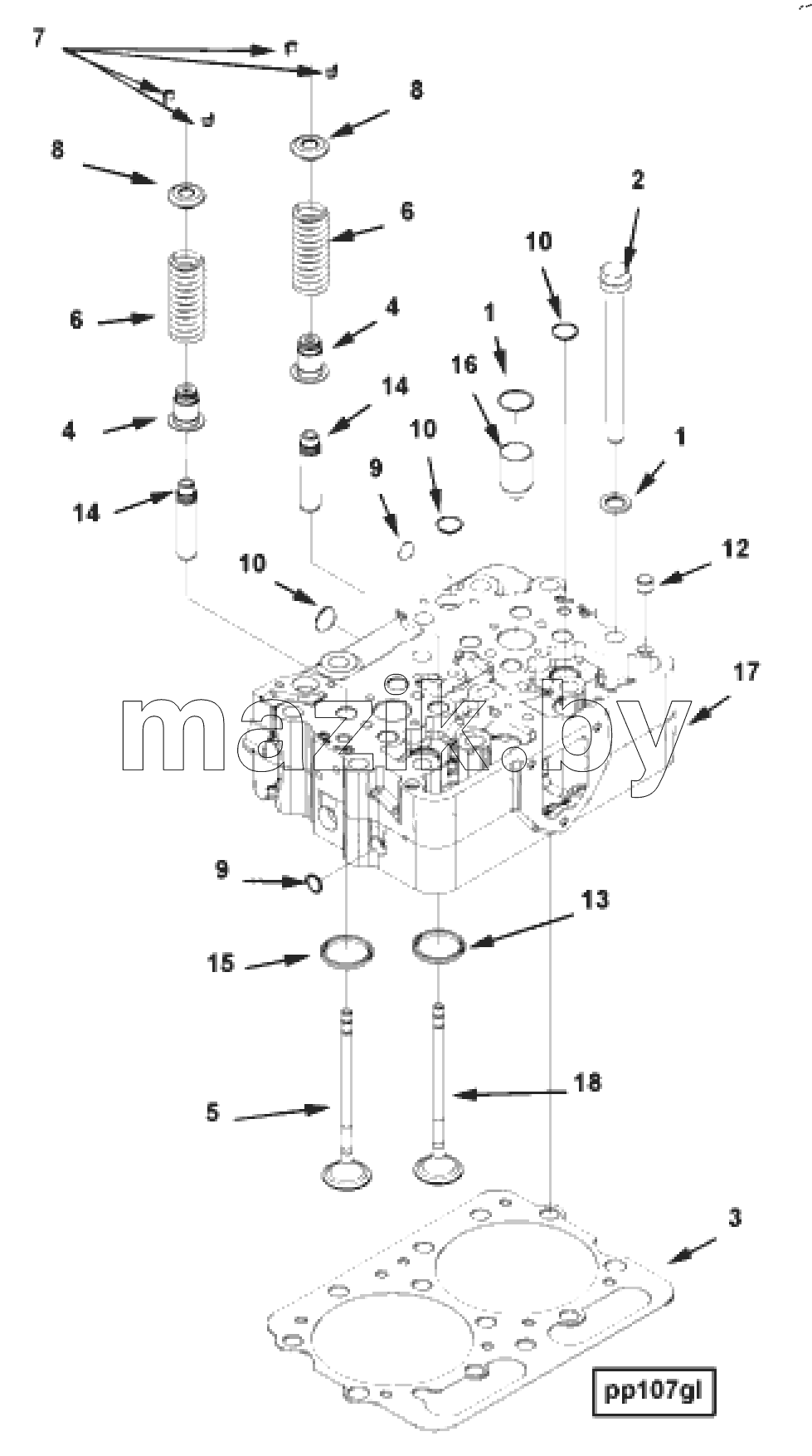  HEAD, CYLINDER PP 10388