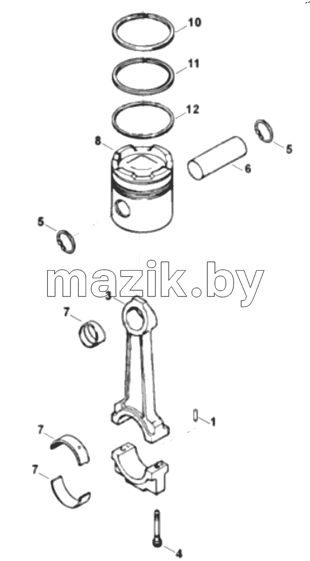  CONNECTING ROD AND PISTON PP 44691