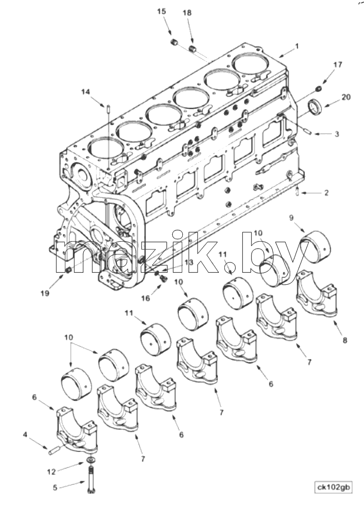  BLOCK, CYLINDER BB 1924