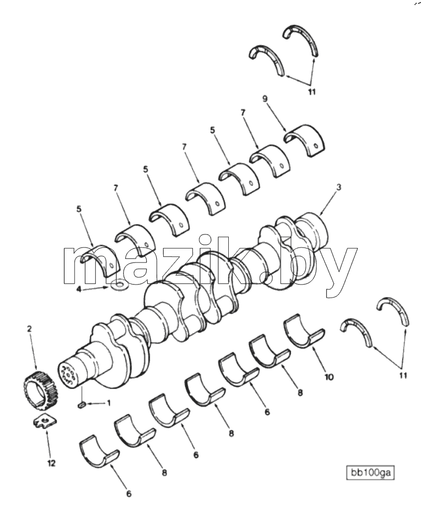  CRANKSHAFT BB 1924