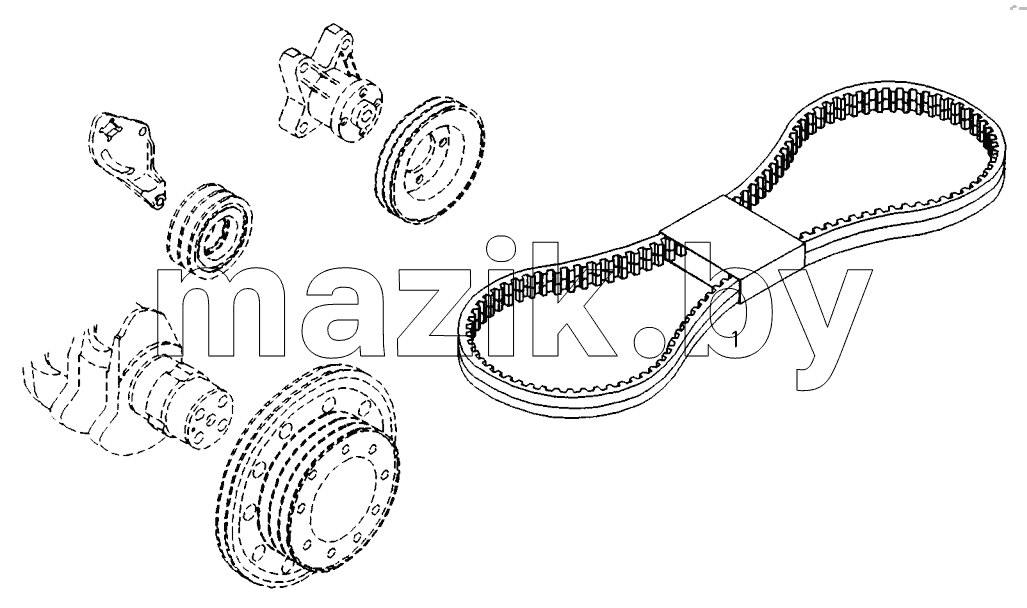  SET NARROW V-BELTS