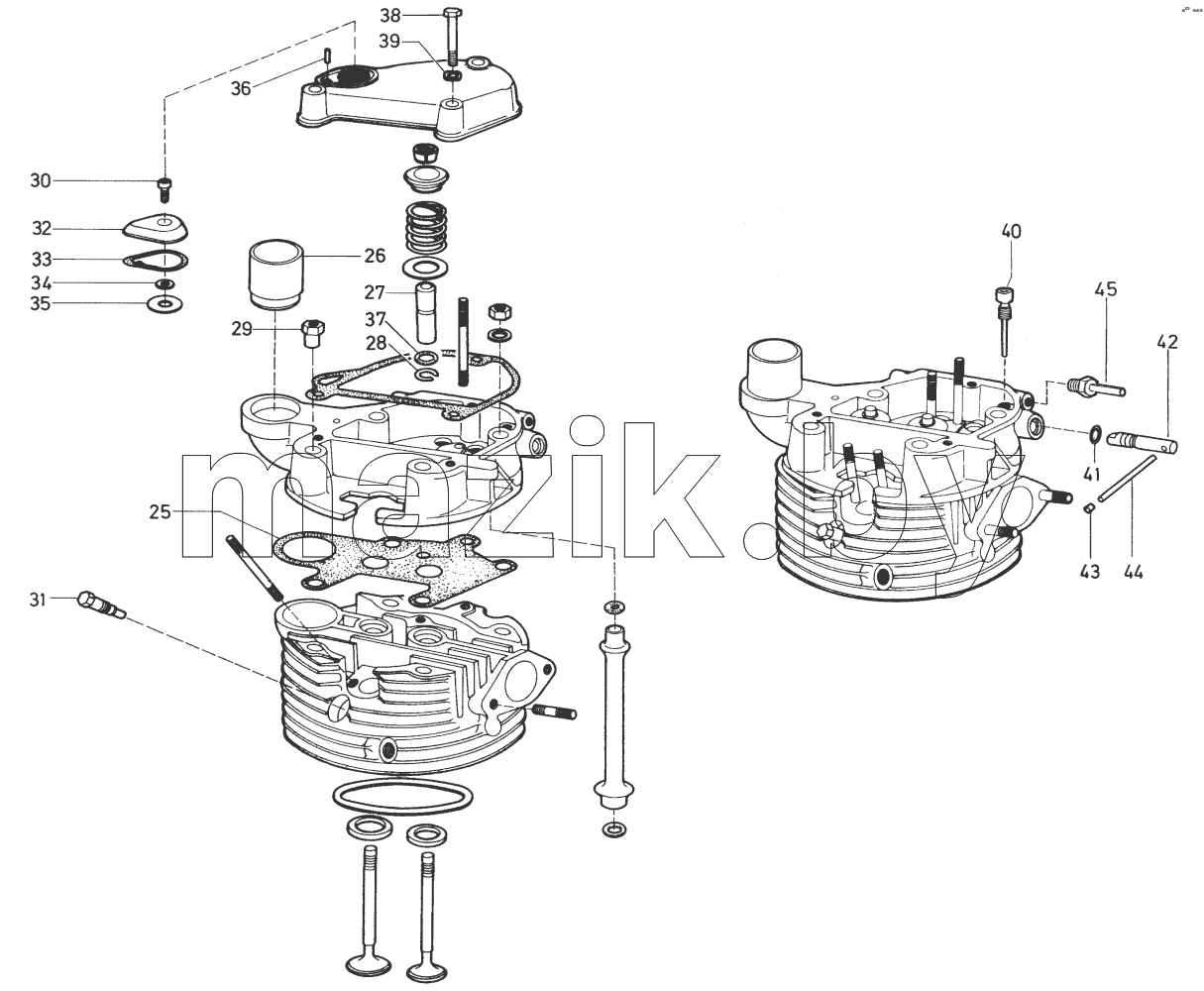  Cylinder head with cylinder head cover