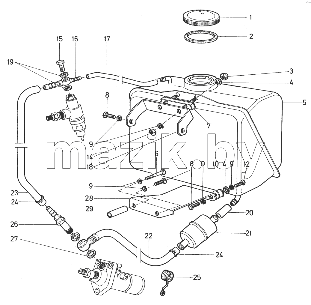  Fuel tank installation