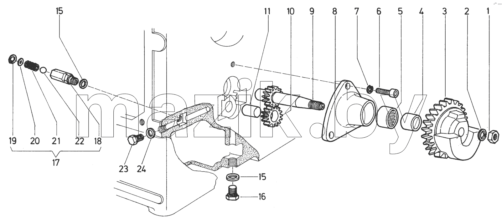  Gear oil pump
