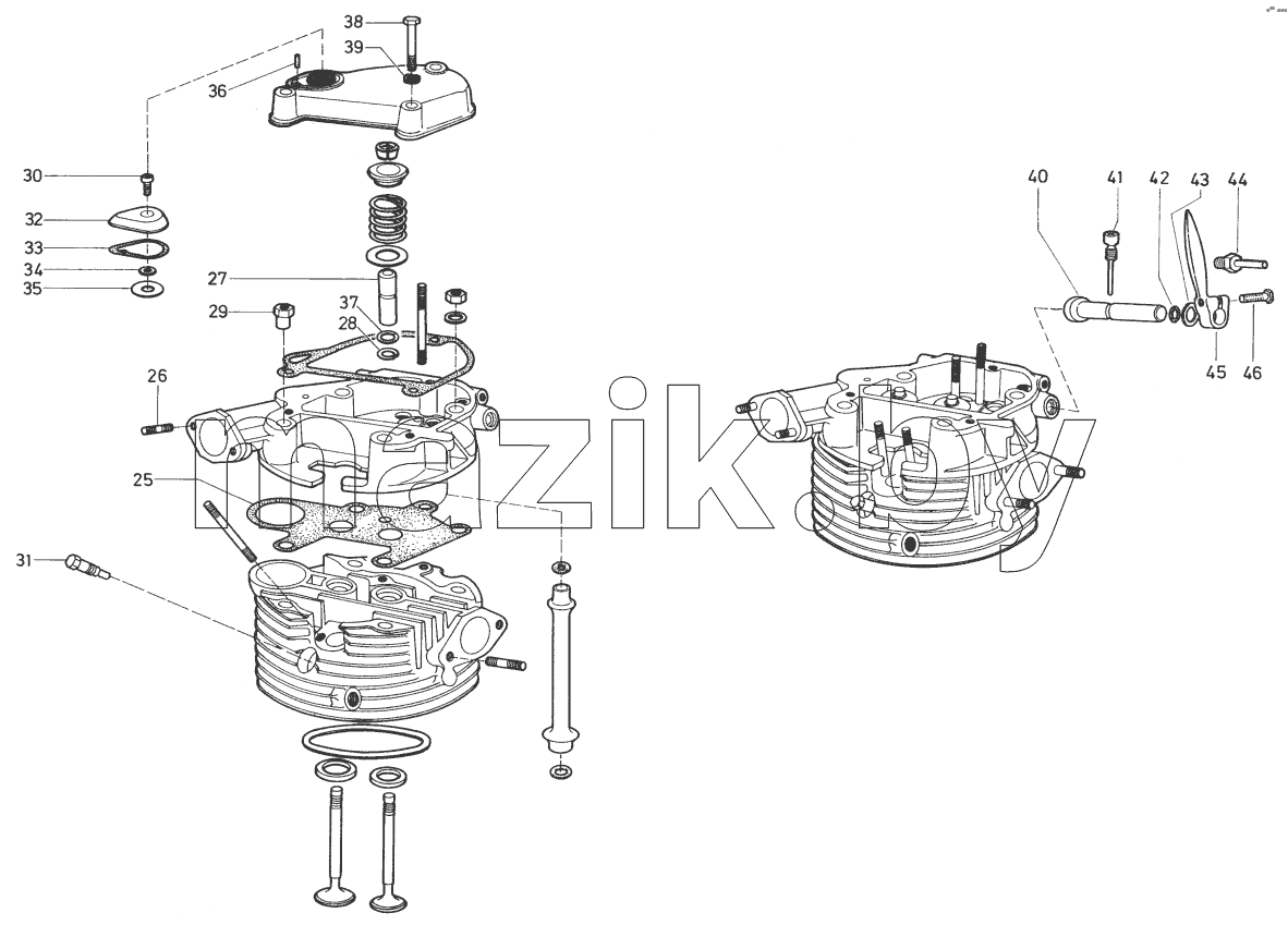  Cylinder head with cylinder head cover