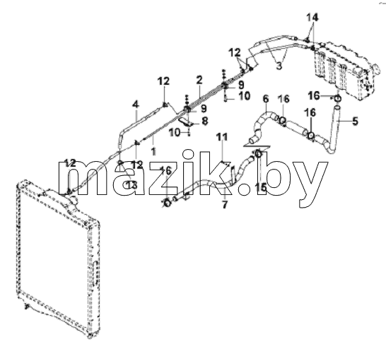 Air Removal Circulation Pipeline Subassembly-Complete Trailer
