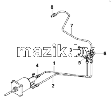Clutch System Pipeline Subassembly-To Transmission