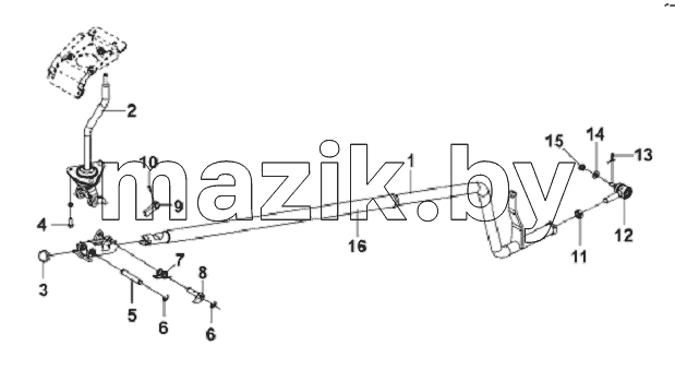 Gear Control Lever Subassembly