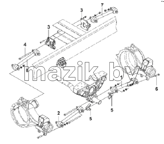 Rear Thrust Rod Subassembly