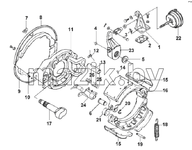 Front Left Brake Subassembly