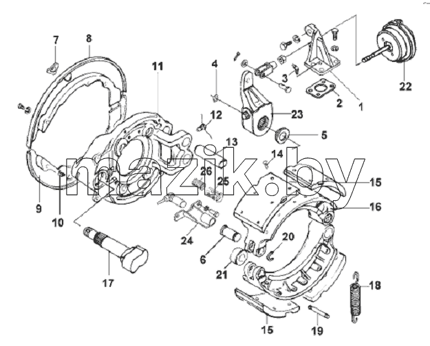 Front Right Brake Subassembly