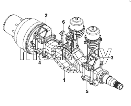 Rear Axle Case Subassembly