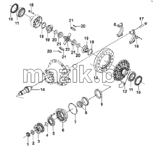 Rear Axle Main Retarder Assembly