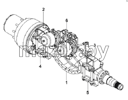 Middle Axle Case Subassembly