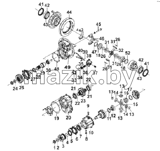 Middle Axle Main Retarder