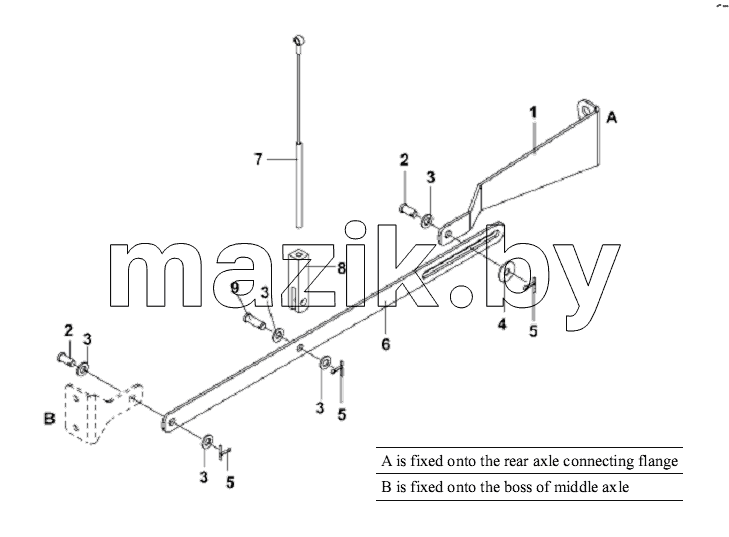 Load Apportioning Valve Pull Rod Subassembly