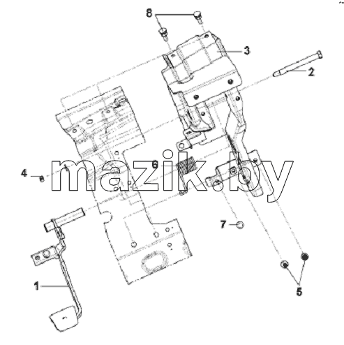 Clutch Pedal Subassembly