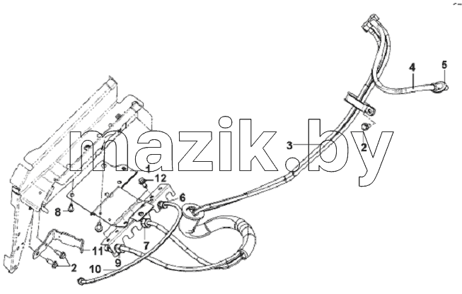 Hand Brake Pipeline Subassembly-Cab