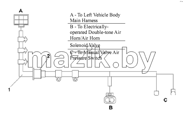 Cab Floor Lower Harness Subassembly
