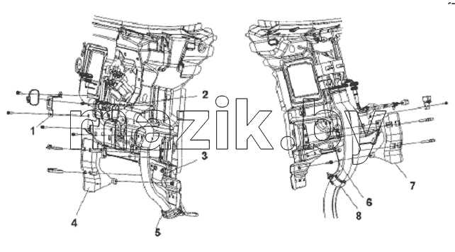 Front Wall Harness Sheet Guard Subassembly
