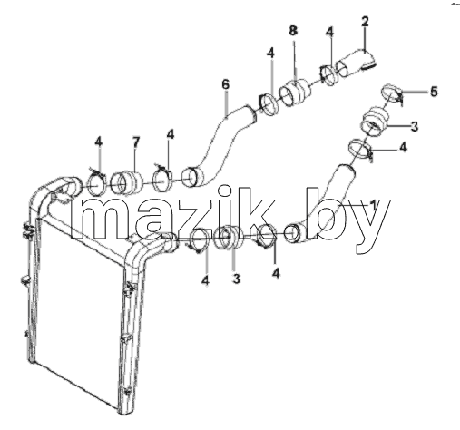 Intercooler Pipeline Subassembly