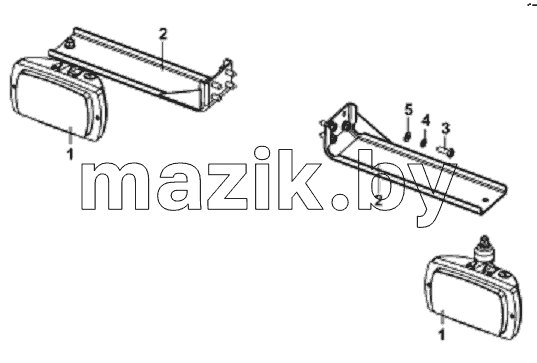3732A-C0101 Передние противотуманные фары