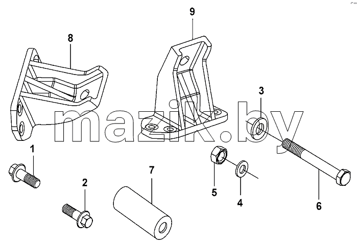 Engine front mounting bracket