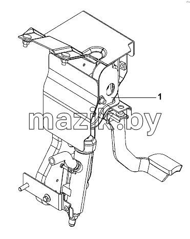 Clutch pedal craft sub-assembly
