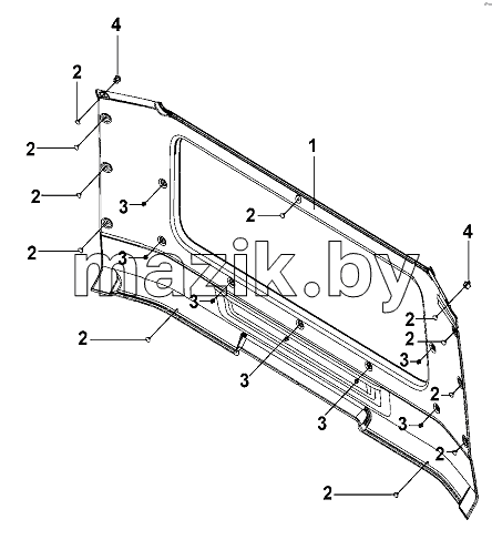Rear Wall Interior Trim Group