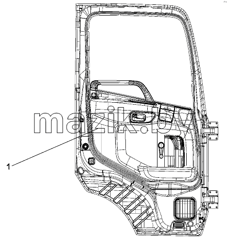 Left door assembly