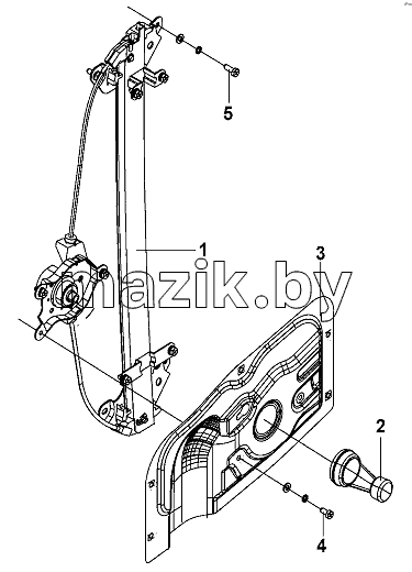 RH Window Regulator Group