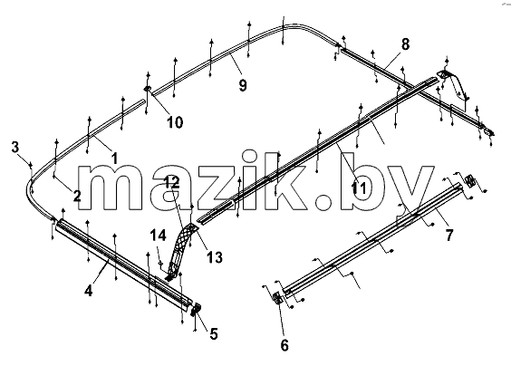 Curtain Slide Rail Group