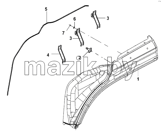LH Upper Wheel Housing Group
