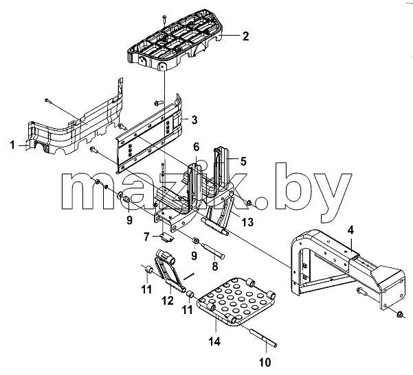 LH Pedal Plate Group, Complete Vehicle