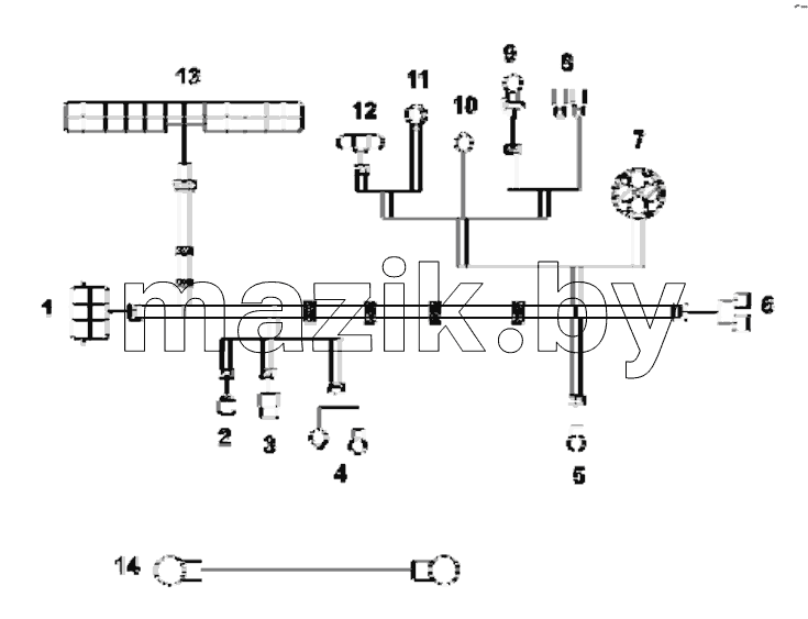  3724E-T0400 Engine wiring harness group