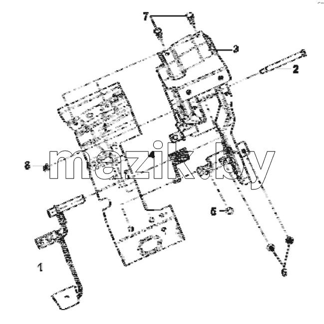  1602D-C0100 Clutch pedal group