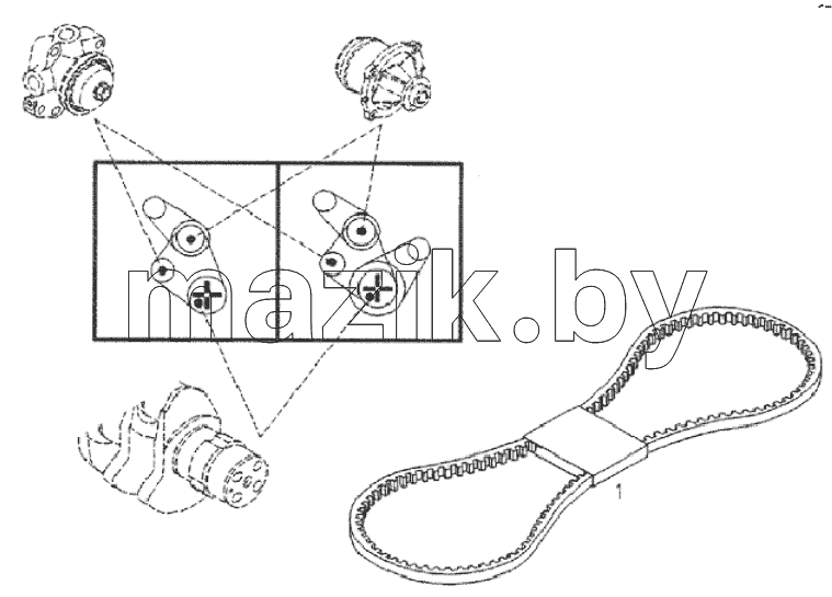  SET NARROW V-BELTS