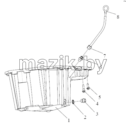  OIL PAN AND DIPSTICK