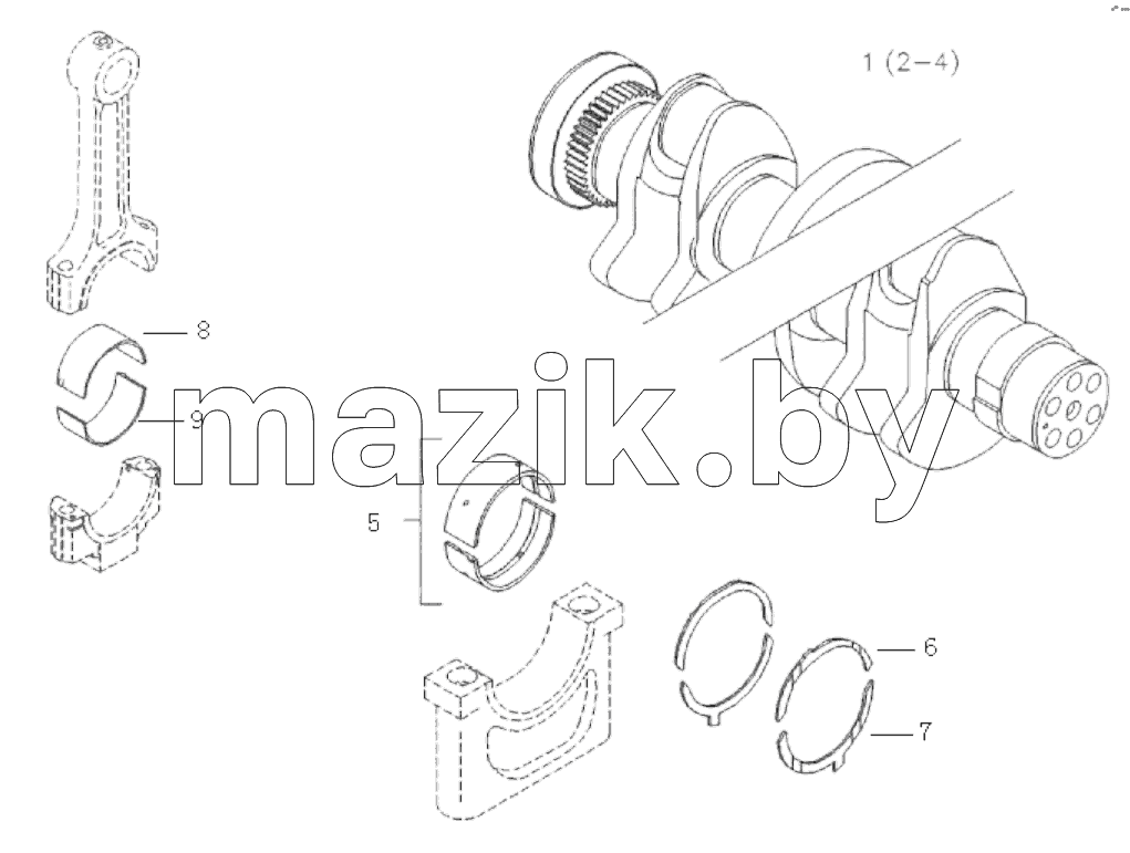  CRANKSHAFT AND BEARING