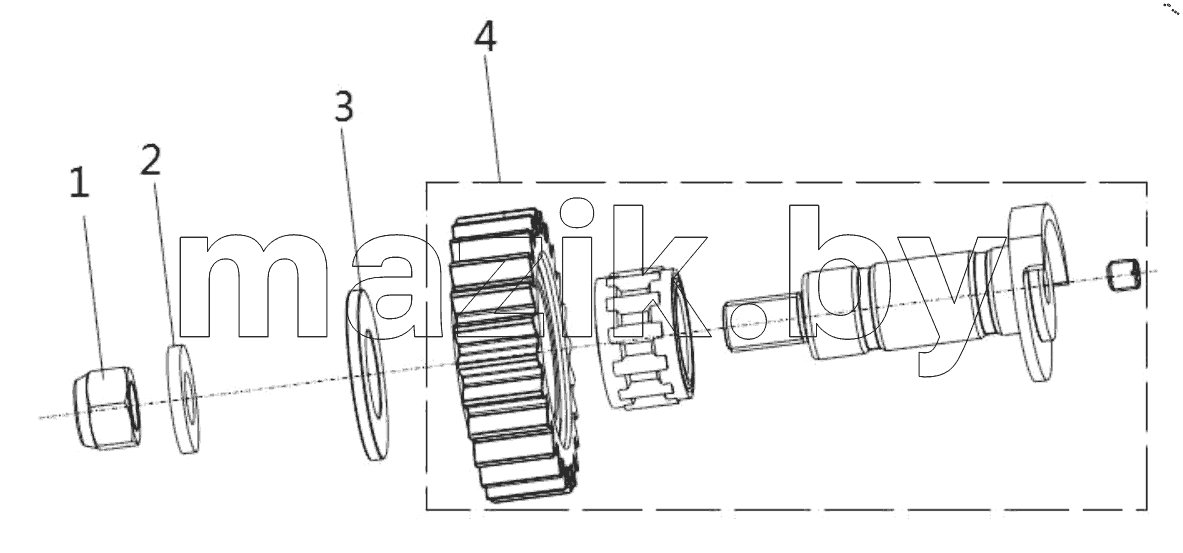  Reverse Gear Countershaft And Related Parts