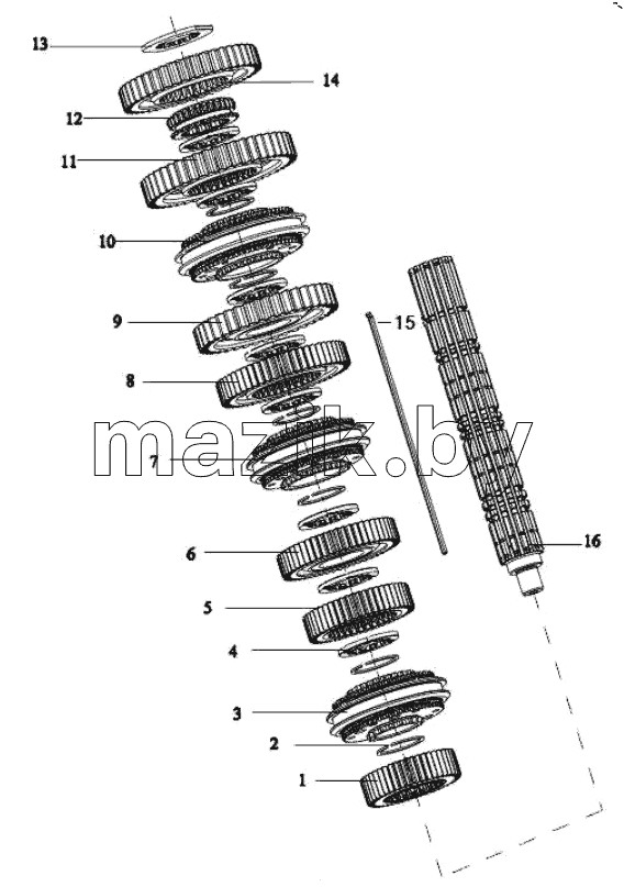  Output Shaft Assy