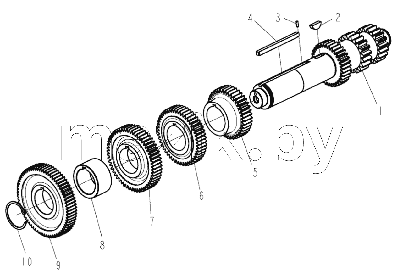  RH Countershaft Assembly