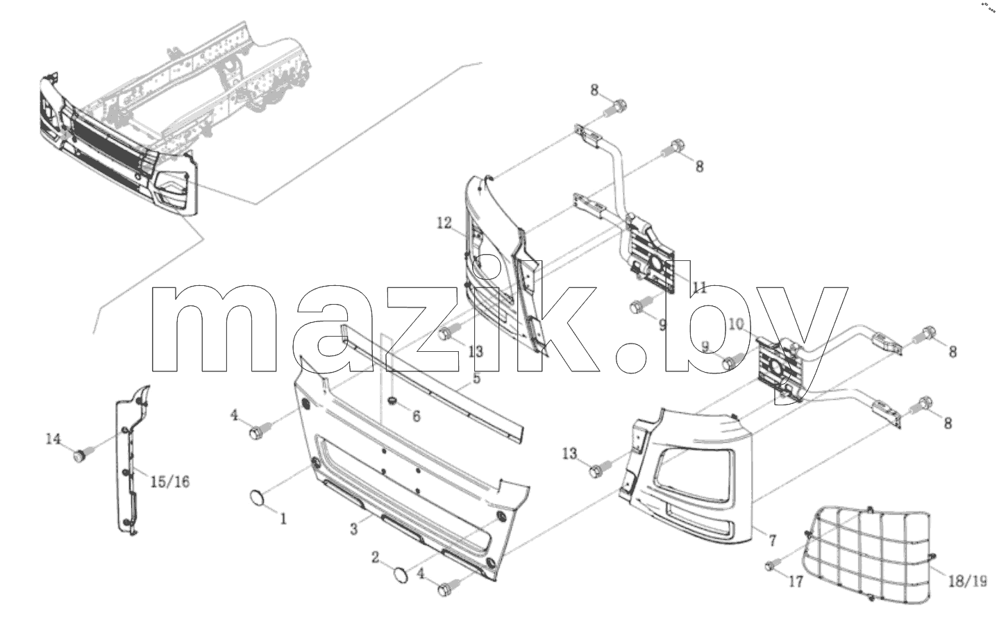  Front Bumper Logic Assembly